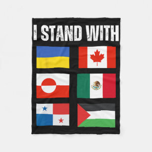 Cobertor De Velo Eu Apoio O Canadá Gronelândia México Panamá Gaza U