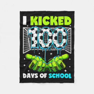 Cobertor De Velo Eu Chutei 100 Dias Meninos de Futebol Infantil 100