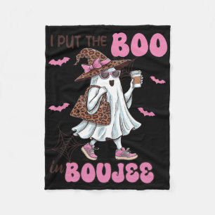 Cobertor De Velo Eu Coloquei O Boo Em Boujee Halloween, Senhora Fan
