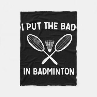 Cobertor De Velo Eu Coloquei O Mau Em Badminton