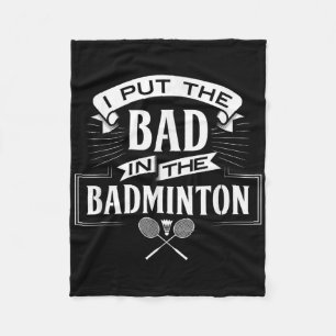 Cobertor De Velo Eu Coloquei Ruim No Roupa Do Jogador De Badminton