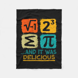 Cobertor De Velo Eu Comi Uma Torta E Era Delicioso Pi Day Engraçado