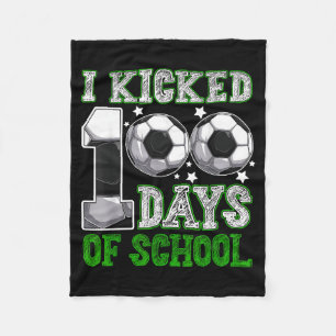 Cobertor De Velo Eu Completei 100 Dias De Escola Futebol Gotejament