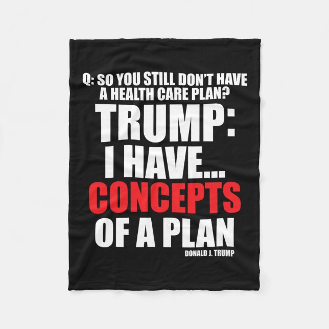 Cobertor De Velo Eu... Conceitos Do Plano De Votação Trump 2024 (Frente)