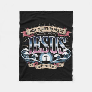Cobertor De Velo Eu Decidi Seguir Jesus Camisa 2025 Batizado