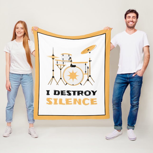 Cobertor De Velo Eu Destruo Silence Funny Drummer (In Situ)