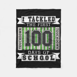 Cobertor De Velo Eu Enfrentei Os Primeiros 100 Dias De Escola - F V