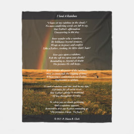 Cobertor De Velo "Eu envio paisagem de um arco-íris"