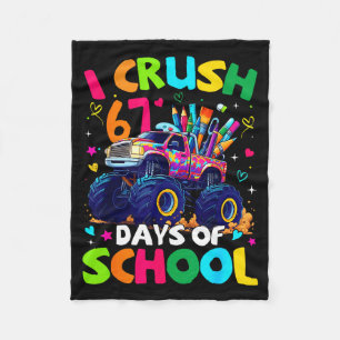 Cobertor De Velo Eu Esmago 67 Dias De Escola Caminhão Monstro Meme 