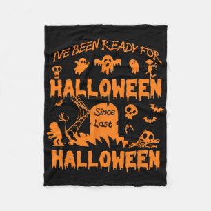 Cobertor De Velo Eu estive pronto para o Halloween Engraçado Pumpki