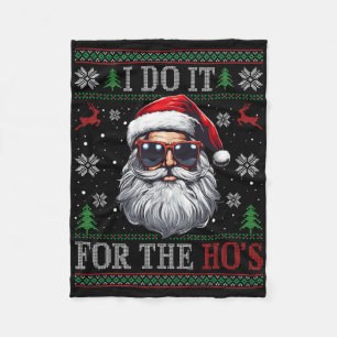 Cobertor De Velo Eu Faço Isso Para O Velho Pai Natal Engraçado