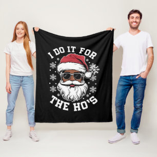 Cobertor De Velo Eu Faço Isso Pelas Hospedeiras Natal Papai Noel Af