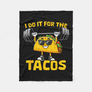 Cobertor De Velo Eu Faço Isso Pelos Tacos Frase Divertida Taco Trei