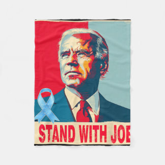 Cobertor De Velo Eu Fico Com Joe Biden