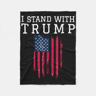 Cobertor De Velo Eu Fico Com O Trump Pro Trump Support