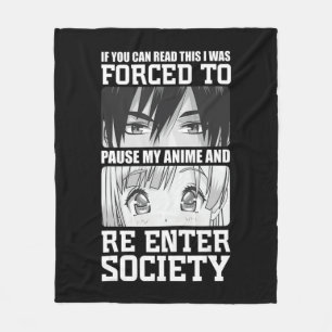Cobertor De Velo Eu fui forçado a pausar meu anime e entrar novamen