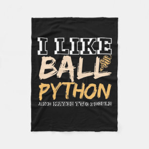 Cobertor De Velo Eu Gosto De Ball Python E Talvez Duas Pessoas
