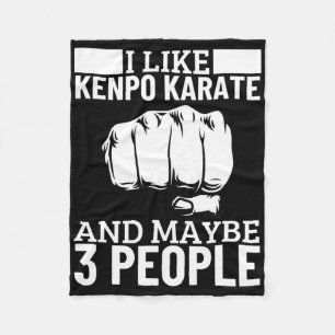 Cobertor De Velo Eu Gosto de Kenpo Karate E Talvez 3 Pessoas Engraç