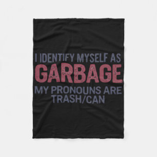 Cobertor De Velo Eu Me Identifico Como Garge Garge Engraçado Para T