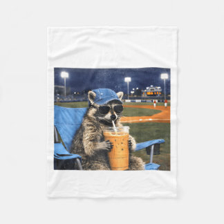 Cobertor De Velo Eu Morro Aqui Guaxinim Engraçado Campo de Beisebol