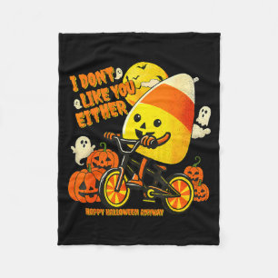 Cobertor De Velo Eu Não Gosto de Você Também Feliz Halloween De Qua