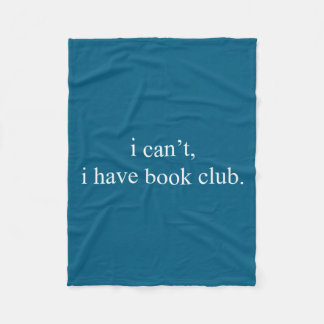 Cobertor De Velo Eu não posso eu clube do livro citação engraçada d