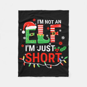 Cobertor De Velo Eu não sou um Elf Eu sou apenas homens de camisa c