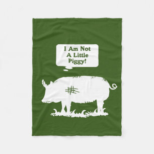 Cobertor De Velo Eu Não Sou Um Pequeno Porquinho!