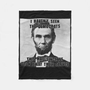 Cobertor De Velo Eu Não Vi Democratas Abe Lincoln 4 De Julho