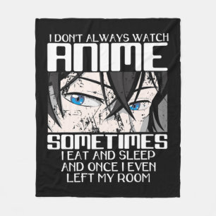 Cobertor De Velo Eu nem sempre assisto anime a homens mulheres boni