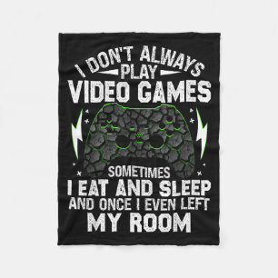 Cobertor De Velo Eu Nem Sempre Jogo Videojogos Rapazes Divertidos d