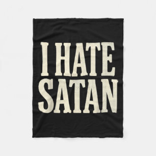 Cobertor De Velo Eu Odeio Satanás