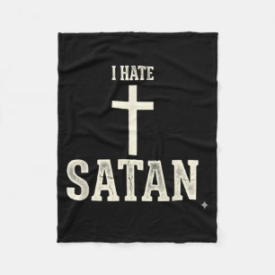 Cobertor De Velo Eu Odeio Satanás