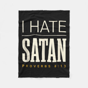Cobertor De Velo Eu Odeio Satanás