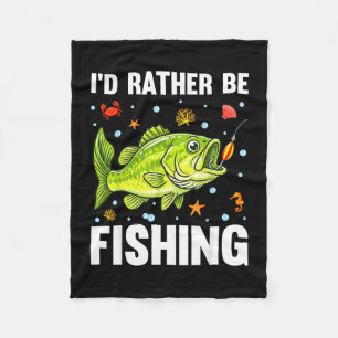 Cobertor De Velo Eu pescaria peixe-bass rapaz jovem pescador engraç