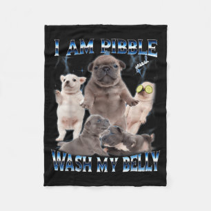 Cobertor De Velo Eu Posso Lavar Minha Barriga Cachorro Engraçado Li