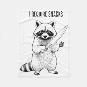 Cobertor De Velo Eu Preciso De Snacks De Dia de as Bruxas engraçado