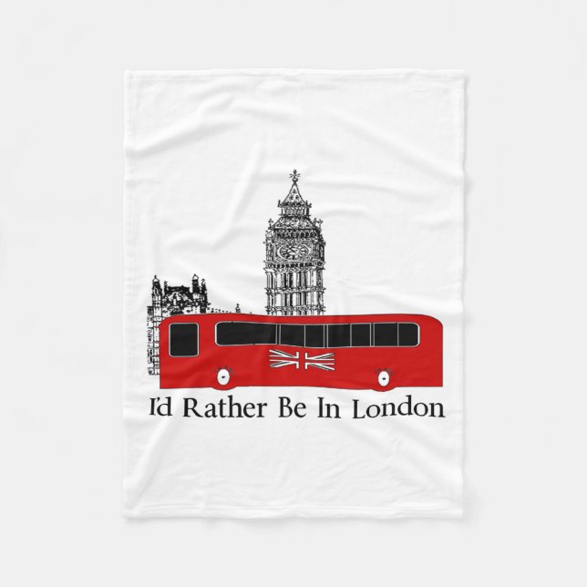 Cobertor De Velo Eu preferencialmente estaria em Londres (Frente)