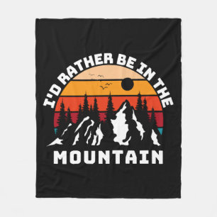 Cobertor De Velo Eu Preferiria Estar Nas Montanhas