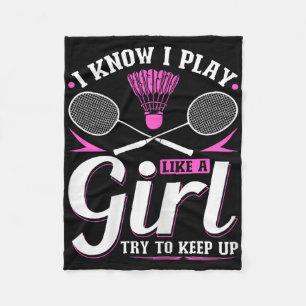 Cobertor De Velo Eu Sei Que Eu Toco Como Uma Rapariga, Tente Contin