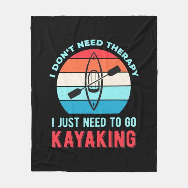 Cobertor De Velo Eu Só Preciso Ir Kayaking (Frente)