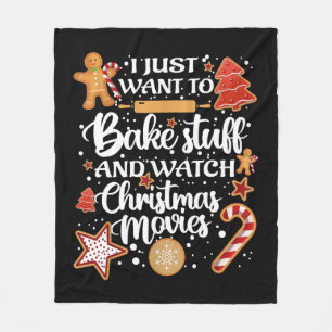 Cobertor De Velo Eu Só Quero Assar Coisas E Ver Filmes Xmas