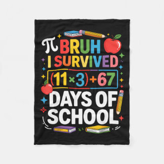 Cobertor De Velo Eu Sobrevivi 100 Dias na Escola Bruh Equação Matem