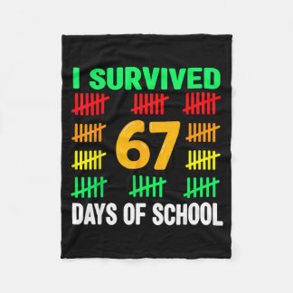 Cobertor De Velo Eu Sobrevivi 67 Dias De Escola 6 7 Camisa Crianças