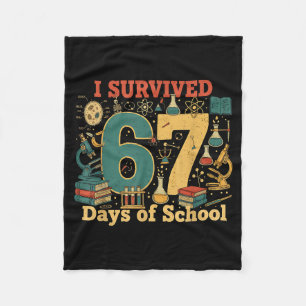 Cobertor De Velo Eu Sobrevivi 67 Dias De Escola Engraçado 67 Meme C