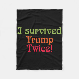 Cobertor De Velo Eu Sobrevivi ao Trump Duas Vezes!