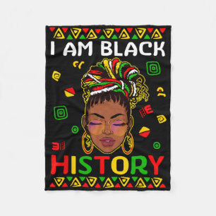 Cobertor De Velo Eu Sou a Garota do Mês da História Negra Loc'd Mul