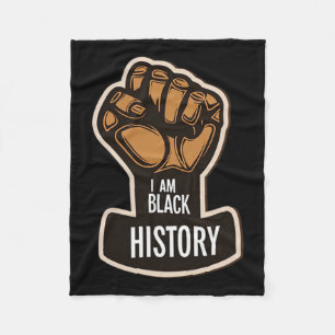 Cobertor De Velo Eu Sou a História Negra Mês do Orgulho Africano