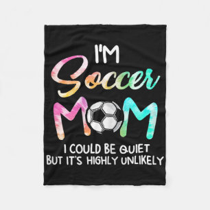 Cobertor De Velo Eu sou a Mãe de Futebol Eu Posso Ser Silenciosa Fu