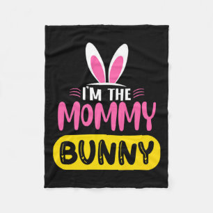 Cobertor De Velo Eu Sou a Mamãe Bunny Orelhas de Coelho Ovo Páscoa